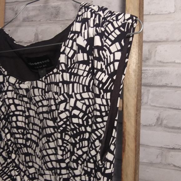 Connected Apparel Black and White Cocktail Dress - Picture 4 of 5